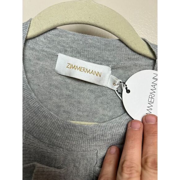 NWT Zimmermann Mischief Ruffle Jumper Sweater Sz. 0 (US 2-4) - Picture 7 of 10